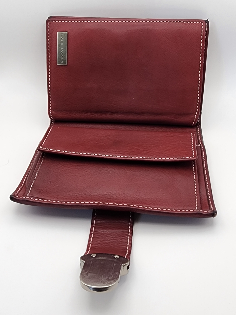 Marc Jacobs Burgundy Leather Turnlock Wallet - Picture 10 of 16
